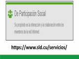 Tema 3. Fuentes, sistemas y servicios de información. Servicios de Participación Social